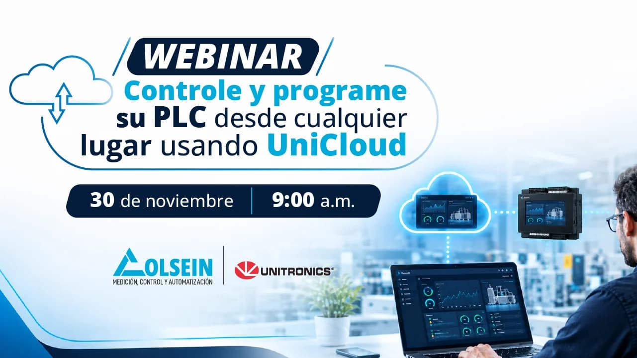 Webinar - Controle y programe su PLC desde cualquier lugar usando UniCloud