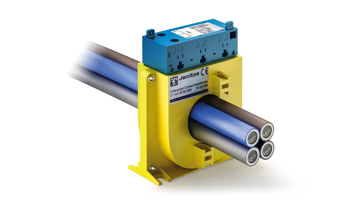 Plug-in residual current transformer, type A