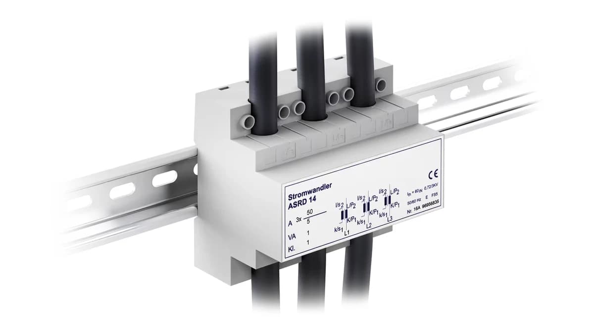 Three-phase current transformer, type ASRD 14, Cl. 0.5 and 1