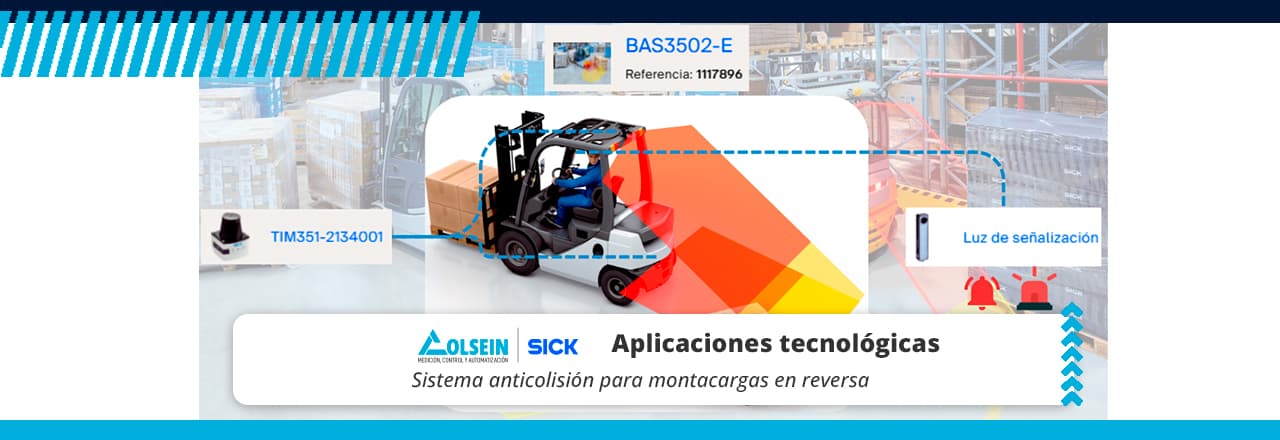 Sistema anticolision para montacargas en reversa
