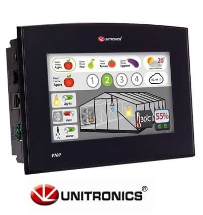 Programmable logic controller- Vision700 with integrated HMI