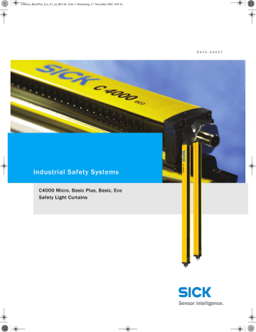 Cortina de luz de seguridad C4000 Eco